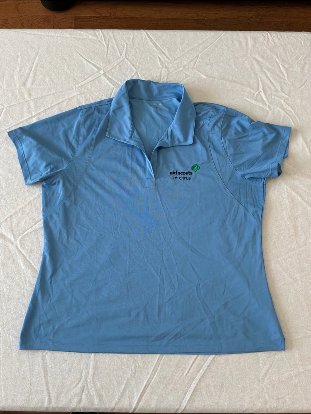 ******* Sport-Tek Light Blue Girl Scouts of Citrus Polo b5 *******